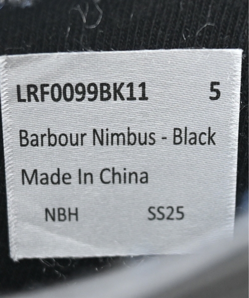 Barbour（バブアー）レインシューズ 黒 サイズ:5(25cm位) レディース/2200605160101