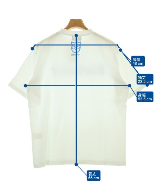 Barbour（バブアー）Tシャツ・カットソー 白 サイズ:M メンズ/2200699823067