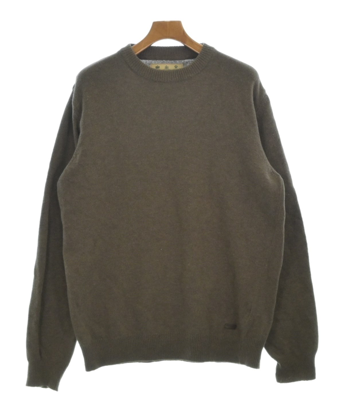 Barbour バブアー ニット・セーター L 茶 【古着】【中古】【送料無料】 Barbour（バブアー）ニット・セーター 茶 サイズ:L メンズ