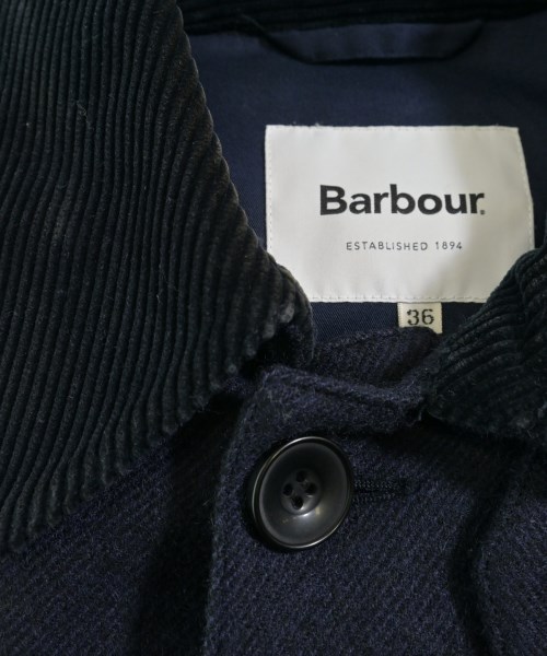 Barbour（バブアー）ステンカラーコート 紺 サイズ:36(M位) メンズ/2200707493022