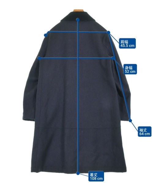 Barbour（バブアー）ステンカラーコート 紺 サイズ:36(M位) メンズ/2200707493022