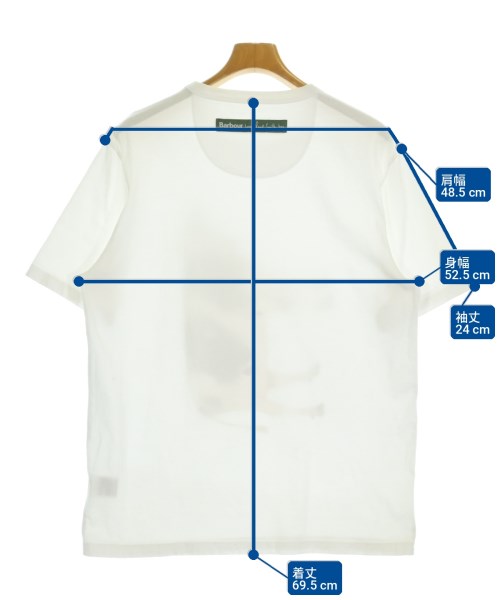 Barbour（バブアー）Tシャツ・カットソー 白 サイズ:M メンズ/2200713002034
