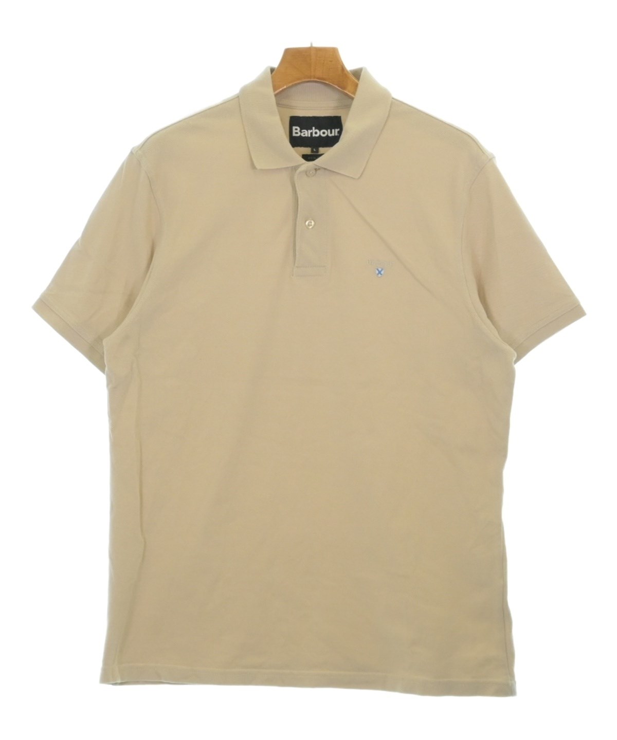 Barbour（バブアー）ポロシャツ ベージュ サイズ:L メンズ