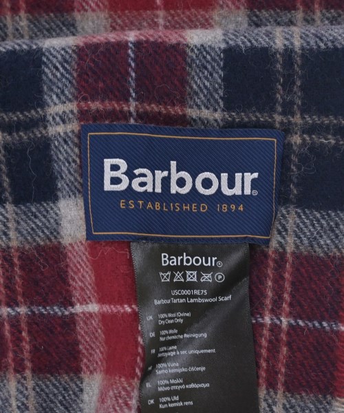 Barbour（バブアー）マフラー 紺 サイズ:- メンズ/2200676721034