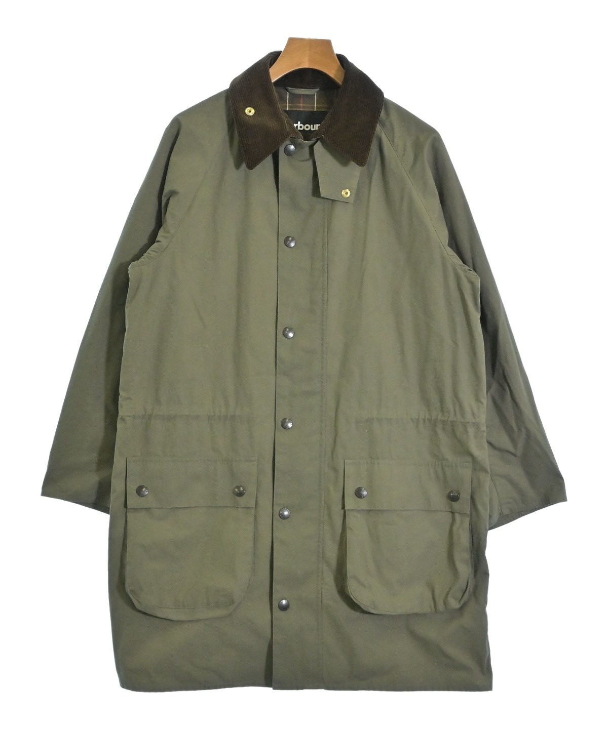 H*u様 Barbour ステンカラーコート XL オリーブグリーン Barbour（バブアー）ステンカラーコート カーキ サイズ:34(S位) メンズ