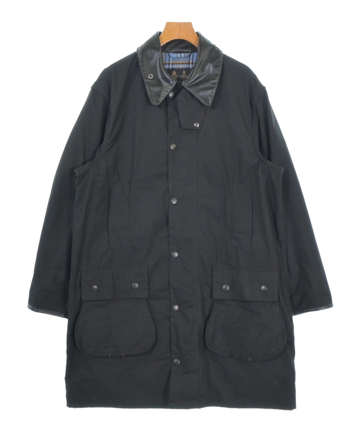 Barbour 黒ジャケット2101005 サイズ36 Barbour（バブアー）ステンカラーコート 黒 サイズ:36(XS位