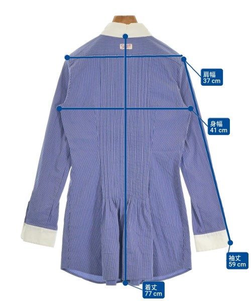 i Blues（イブルース）カジュアルシャツ 青 サイズ:40(M位) レディース/2200612535459