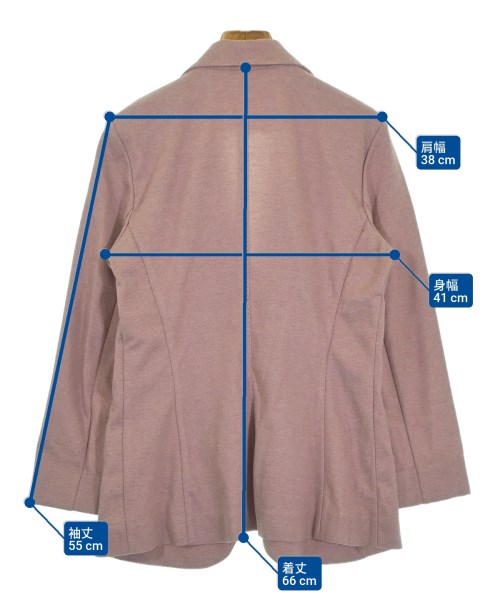 i Blues（イブルース）テーラードジャケット ピンク サイズ:42(M位) レディース/2200651102018