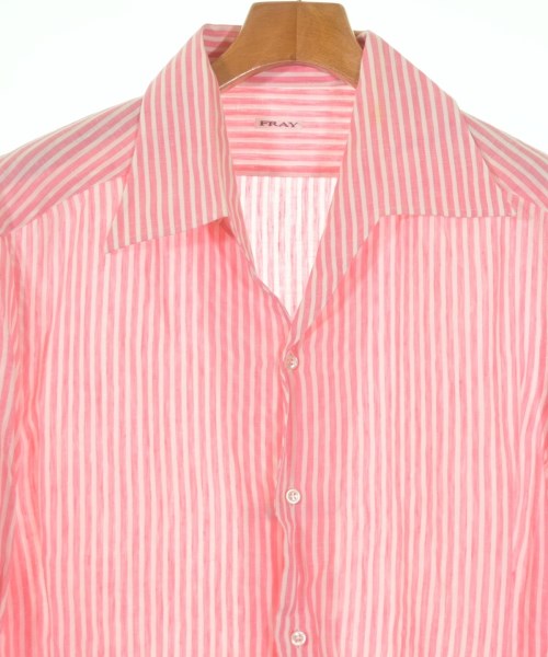 FRAY（フライ）カジュアルシャツ ピンク サイズ:16 1/2(XL位) メンズ/2200634044137