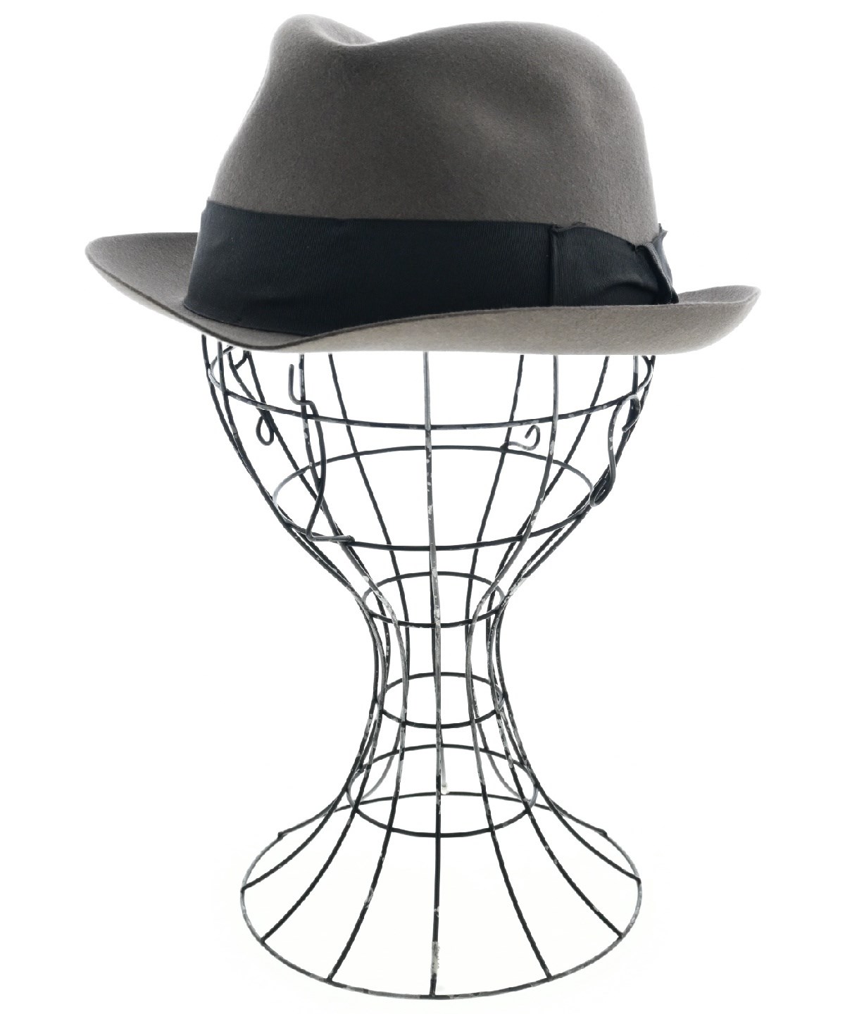 Borsalino グレーウールハット 57 Borsalino(ボルサリーノ) Wool Medium Fold Over Hat 中折れ ハット