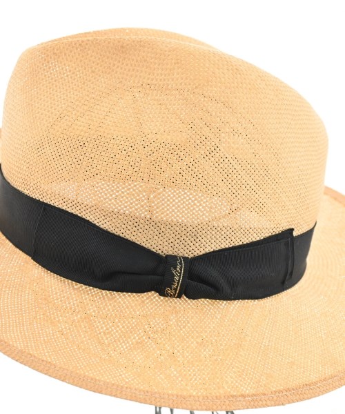 Borsalino（ボルサリーノ）ストローハット ベージュ サイズ:- メンズ/2200614546187