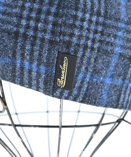 Borsalino（ボルサリーノ）ハンチング・ベレー帽 青 サイズ:58 メンズ/2200629645035