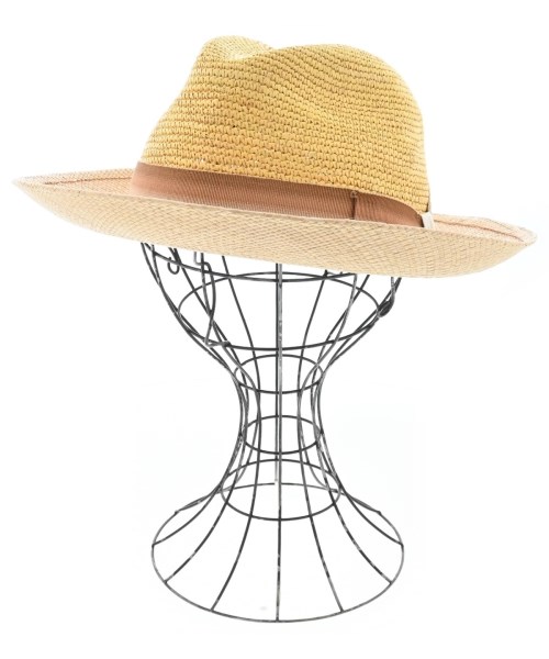 Borsalino(ボルサリーノ)ストローハット 黄 サイズ:59/2200678744024