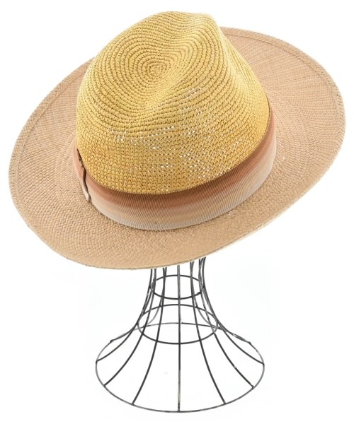 Borsalino（ボルサリーノ）ストローハット 黄 サイズ:59 メンズ/2200678744024