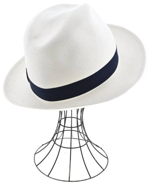 Borsalino（ボルサリーノ）ハット 白 サイズ:60cm メンズ/2200681745032