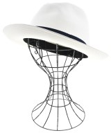 Borsalino（ボルサリーノ）ハット 白 サイズ:60cm メンズ/2200681745032