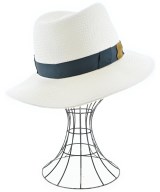Borsalino（ボルサリーノ）ストローハット 白 サイズ:M メンズ/2200698919020