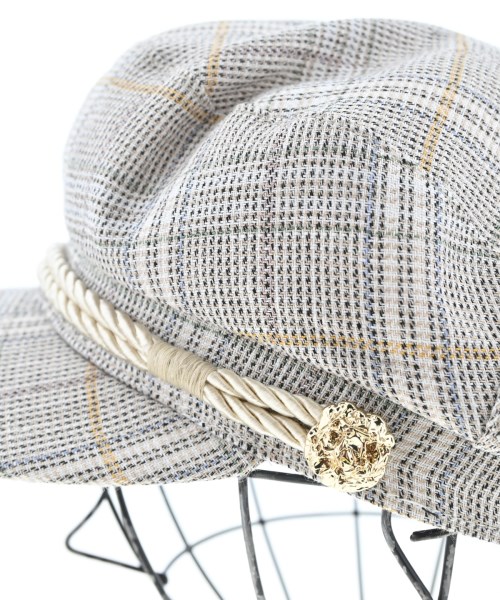 Borsalino（ボルサリーノ）キャスケット 白 サイズ:59cm メンズ/2200698919068