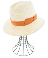 Borsalino（ボルサリーノ）ストローハット 白 サイズ:S メンズ/2200655545347