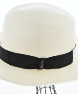 Borsalino（ボルサリーノ）ストローハット 白 サイズ:58cm メンズ/2200712459013