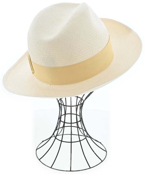 Borsalino（ボルサリーノ）ストローハット 白 サイズ:57cm メンズ/2200712459020