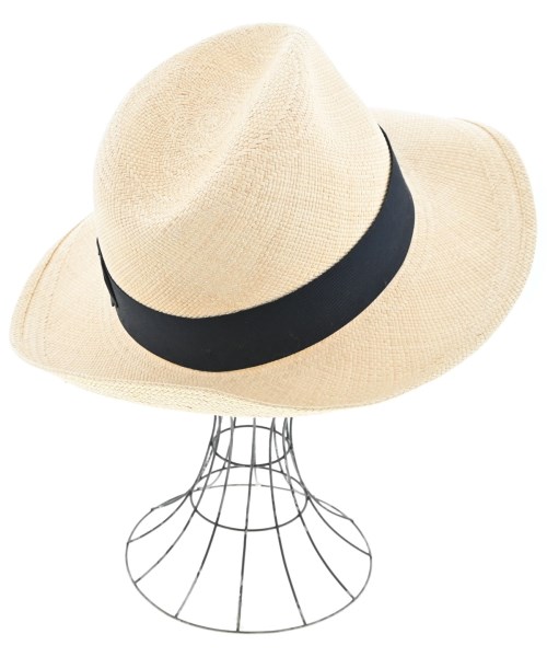 Borsalino（ボルサリーノ）ストローハット ベージュ サイズ:60 メンズ/2200645665116