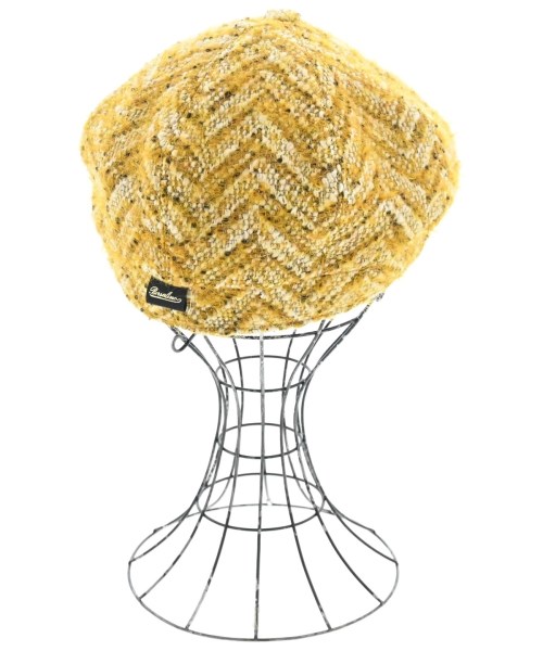 Borsalino（ボルサリーノ）ハンチング・ベレー帽 黄 サイズ:58 メンズ/2200647681022