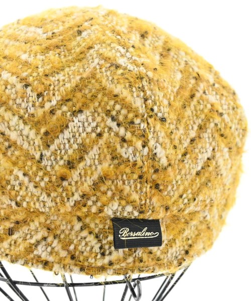 Borsalino（ボルサリーノ）ハンチング・ベレー帽 黄 サイズ:58 メンズ/2200647681022