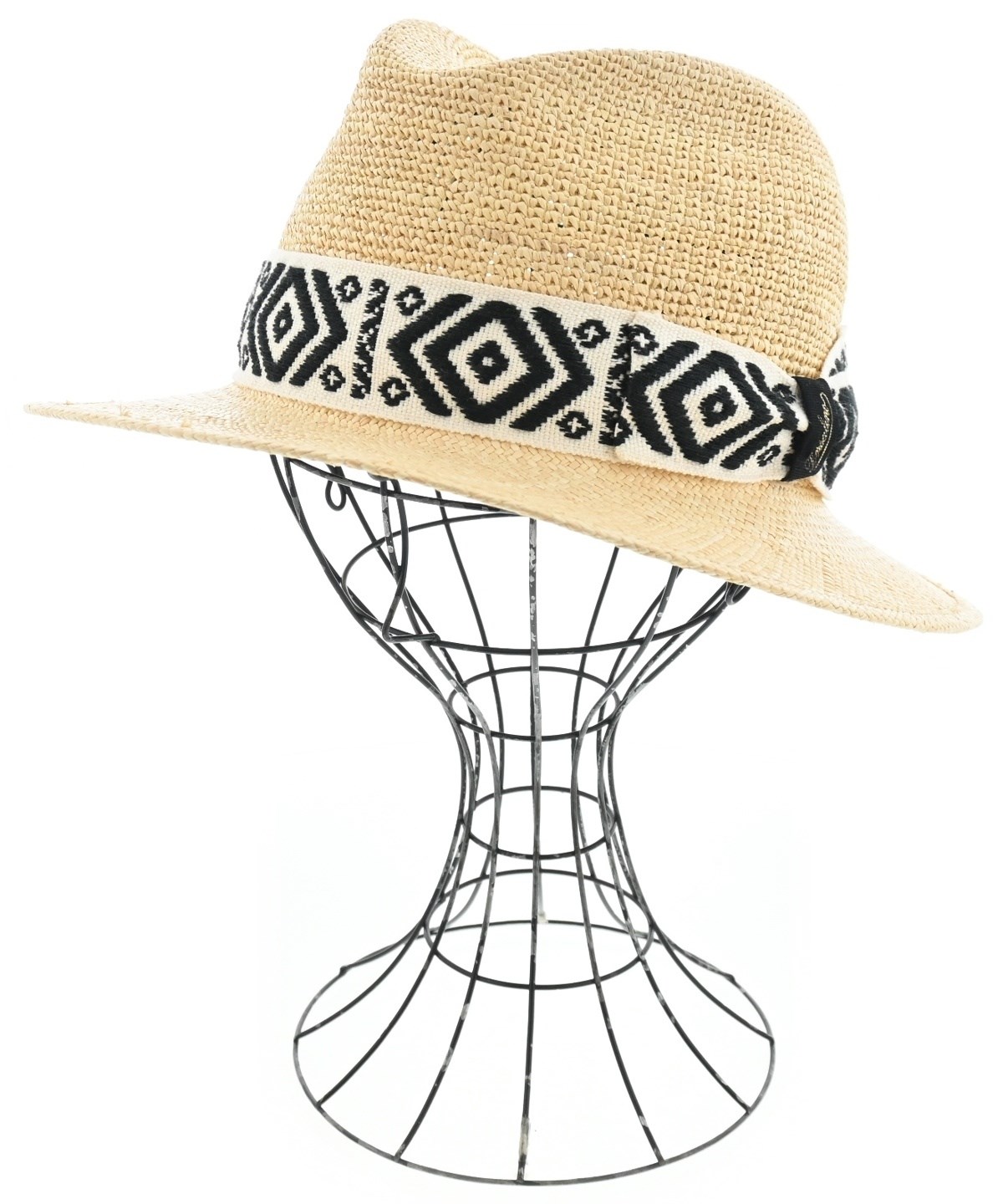 Borsalino（ボルサリーノ）ストローハット ベージュ サイズ:59 メンズ