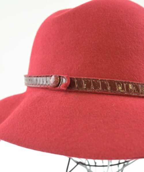 Borsalino（ボルサリーノ）ハット 赤 サイズ:58cm レディース/2200651128018