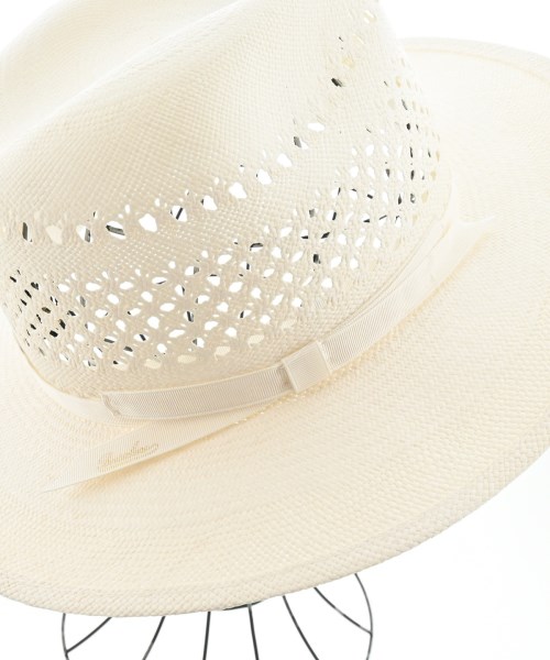 Borsalino（ボルサリーノ）ストローハット 白 サイズ:M メンズ/2200704218017