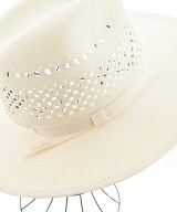 Borsalino（ボルサリーノ）ストローハット 白 サイズ:M メンズ/2200704218017