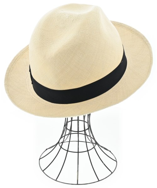 Borsalino（ボルサリーノ）ストローハット 白 サイズ:60 メンズ/2200704218024
