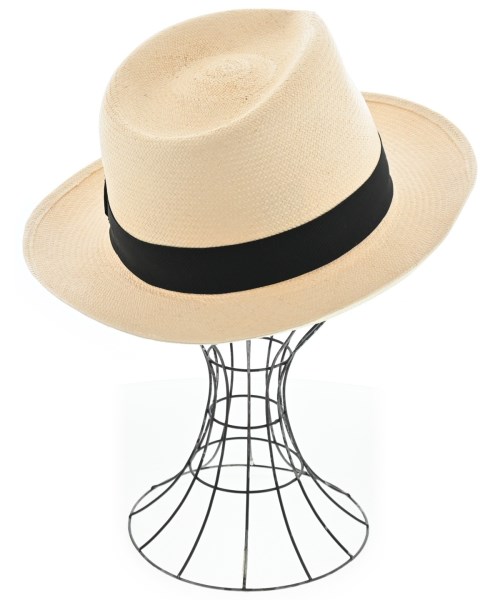 Borsalino（ボルサリーノ）ストローハット ベージュ サイズ:57 メンズ/2200705156066