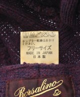Borsalino（ボルサリーノ）ハンチング・ベレー帽 紫 サイズ:F メンズ/2200663516063