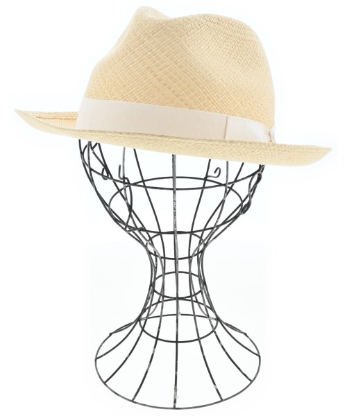 Borsalino(ボルサリーノ)ストローハット ベージュ サイズ:59cm/2200665825026