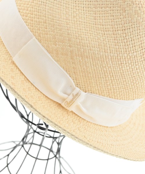 Borsalino（ボルサリーノ）ストローハット ベージュ サイズ:59cm メンズ/2200665825026
