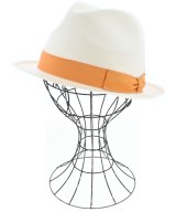 Borsalino（ボルサリーノ）ストローハット 白 サイズ:59cm メンズ/2200665825033