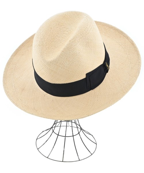 Borsalino（ボルサリーノ）ストローハット ベージュ サイズ:- メンズ/2200666198013