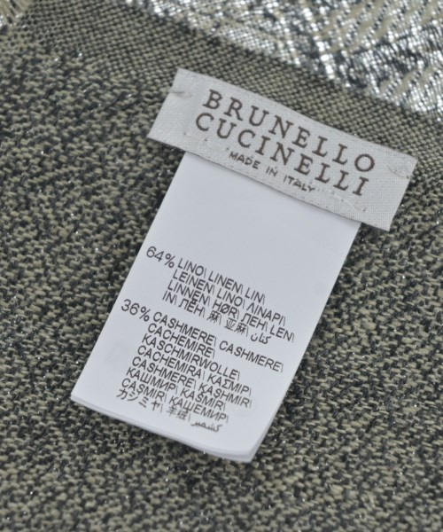 BRUNELLO CUCINELLI（ブルネロ　クチネリ）ストール カーキ サイズ:- メンズ/2200635433176