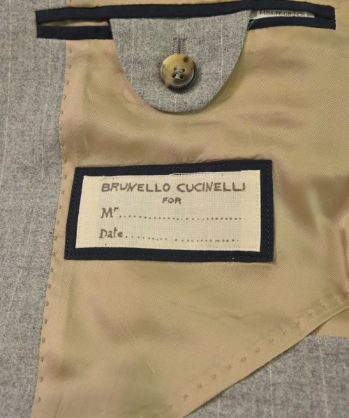 BRUNELLO CUCINELLI（ブルネロ　クチネリ）テーラードジャケット グレー サイズ:50(XL位) メンズ/2200637722032
