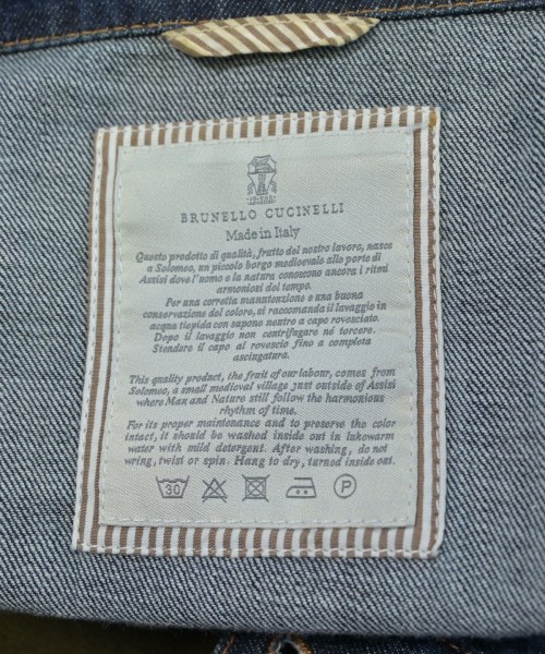 BRUNELLO CUCINELLI（ブルネロ　クチネリ）デニムジャケット 紺 サイズ:44(S位) メンズ/2200641700170