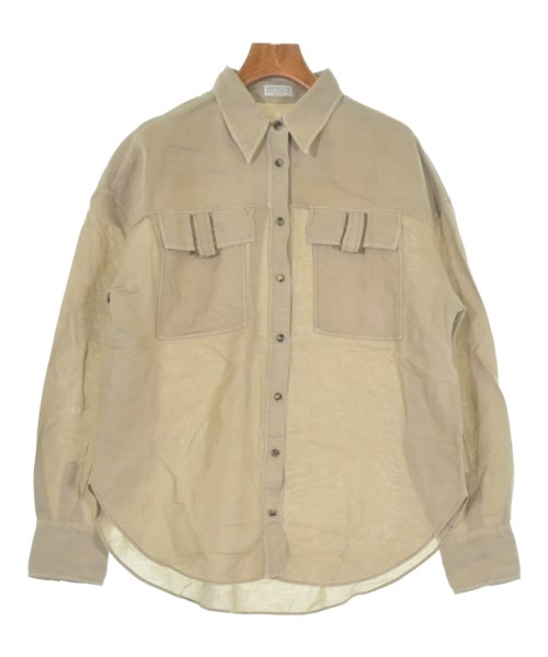 BRUNELLO CUCINELLI(ブルネロ　クチネリ)カジュアルシャツ ベージュ サイズ:M/2200641700262