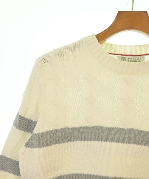 BRUNELLO CUCINELLI（ブルネロ　クチネリ）ニット・セーター 白 サイズ:46(M位) メンズ/2200641794049