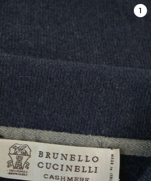 BRUNELLO CUCINELLI（ブルネロ　クチネリ）ニット・セーター 紺 サイズ:52(XXL位) メンズ/2200642960184