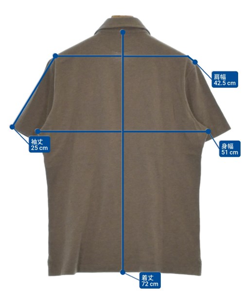 BRUNELLO CUCINELLI（ブルネロ　クチネリ）ポロシャツ 茶 サイズ:L メンズ/2200642960191