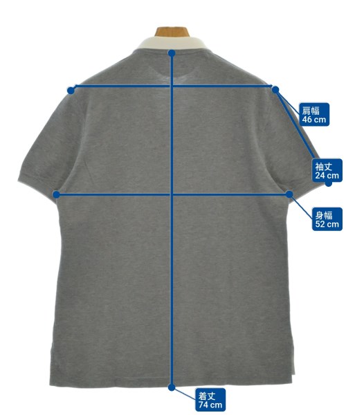 BRUNELLO CUCINELLI（ブルネロ　クチネリ）ポロシャツ グレー サイズ:52(XXL位) メンズ/2200642960207