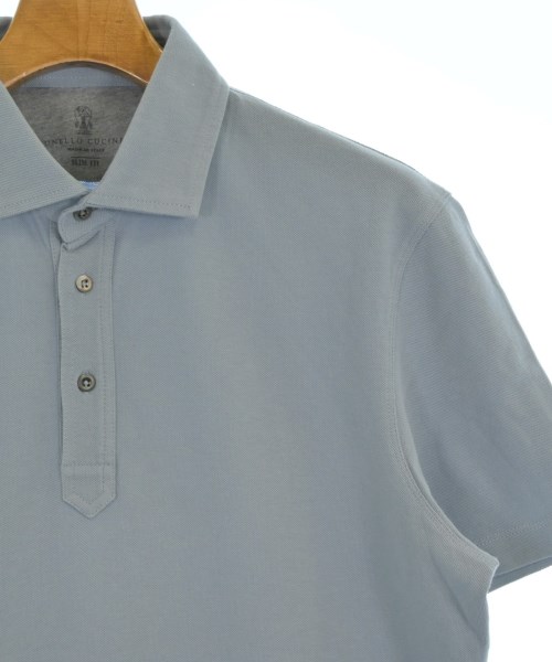 BRUNELLO CUCINELLI（ブルネロ　クチネリ）ポロシャツ 青 サイズ:L メンズ/2200642960214