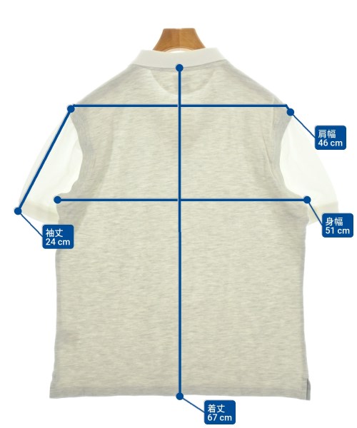 BRUNELLO CUCINELLI（ブルネロ　クチネリ）ポロシャツ グレー サイズ:XL メンズ/2200621541045