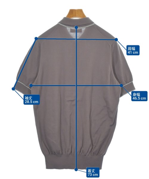 BRUNELLO CUCINELLI（ブルネロ　クチネリ）ポロシャツ 紫 サイズ:52(XXL位) メンズ/2200621541052